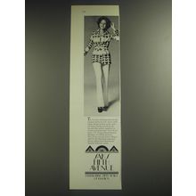 1974 Saks Fifth Avenue Pantsuit Ad - Tie in some shirting knit up a great look