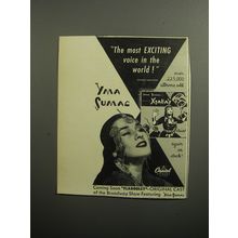 1951 Capitol Records Xtabay Album Ad - The most exciting voice in the world!