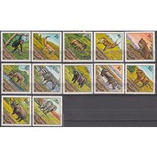 Guinée 1975 Michel 717 - 728 Neuf ** Cote (2001) 25.10 Euro Faune africaine