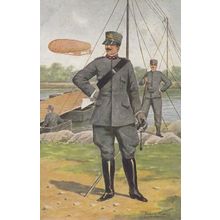 Esercito Genio Italian Italiano Soldier at Boat Military Uniform Army Postcard