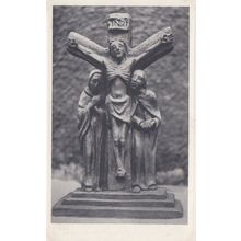 Kreuzigungsgruppe Katholische Kirsche Crucifixion Antique German Religious Postc