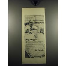 1972 U.S. Postal Service Ad - Help us help you. Use Zip Code