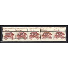 1898Ab 4c Stagecoach Fine MNH Dry Gum PNC 5/5 Line Gap AA0021