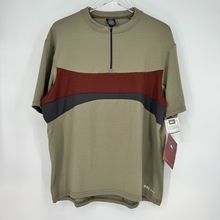 REI Vintage 1/4 Zip Cycling Jersey Shirt Khaki Size Large NWT Outdoor Retro
