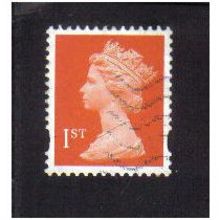 1998 GB 1ST CLASS BRT ORANGE-RED F/U SG1666