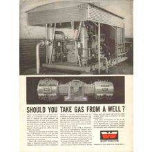 worthington corp 1962 take gas well cub compressor vintage ad