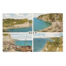 BEER, DEVON multiview.. unused vintage postcard. by Salmon /