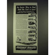 1940 Fruehauf Trailers Ad - Easier Way to Haul