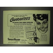 1945 SweetHeart Soap Ad - Guarantees to Make You Look Lovelier