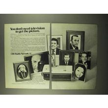 1975 CBS Radio Network Ad - Cronkite, Connie Chung