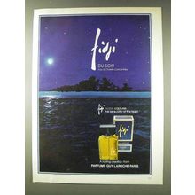 1978 Guy Laroche Fidji Du Soir Perfume Ad