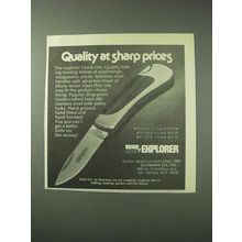 1978 Gutmann Explorer Knife Ad - Quality Sharp Prices