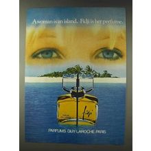 1978 Guy Laroche Fidji Perfume Ad - Woman is An Island