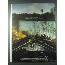 1989 J&B Scotch Ad - True pleasure is rare - Shotguns