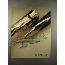 1990 Sheaffer Fountain Pen Ad - Sail Boat Sketch, NICE!