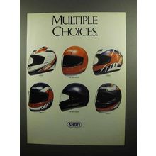 1990 Shoei Helmet Ad - Aegis, RF-200 Solid, Corsa
