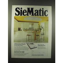 1990 SieMatic Kitchen Ad - Innovative Design