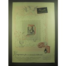 1945 Houbigant Chantilly Perfume Ad - art by Phyllis Rowand - Fragrance