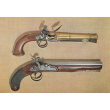 1720 & 1820 London Made Pistols Museum George Pulman Postcard