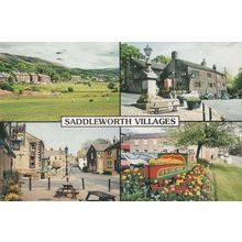 Saddleworth Lancashire Eve Rose Boat Model Diggle Postcard