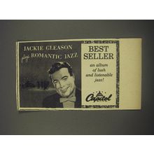 1956 Capitol Records Ad - Jackie Gleason plays romantic jazz