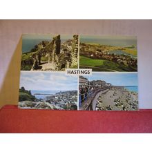multiview, HASTINGS, SUSSEX. used postcard 1968 pm =