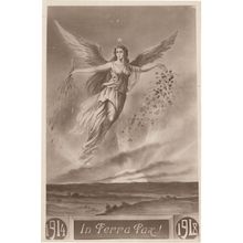 WW1 Italian Angel Pax In Terra Heaven 1914 - 1918 Military War Postcard