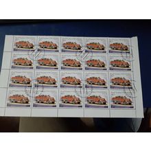 somalia stamps part sheet CTO 1999 fire engine 400