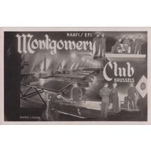 Billiards Tables Darts Montgomery Club Brussels Belgium Old RPC Postcard