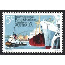 AUSTRALIA 1969: INTERNATIONAL PORTS & HARBOURS CONFERENCE - 5c USED (G4)