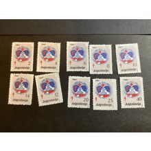 ICOLLECTZONE Yugoslavia 1987 Red Cross TB Issues VF NH fresh