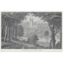CARISBROOKE 1855 George Brannon engraving mid 20th C. PC IW County Press
