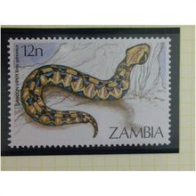 Zambia QEII 1984 Reptiles 12n Gaboon Viper Unmounted Mint NHM SG 412 Sc 308