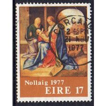 Eire 1977 Christmas - 17p Used