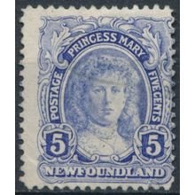 KGV Coronation: 5c - Newfoundland 1911 - FH - SG 121