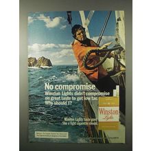 1979 Winston Lights Cigarettes Ad - No Compromise