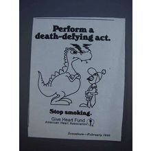 1980 American Heart Association Ad - Death-Defying Act