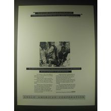 1989 Anglo American Corporation Ad - make every job part of a non-racial Career