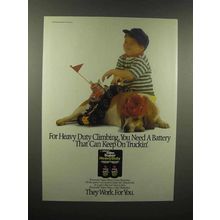 1989 Eveready Super Heavy Duty Batter Ad - Keep Truckin