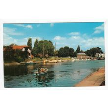 River at Weybridge Postcard 1981 Surrey 5348