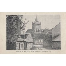 Church At Bandeau Basse Pyrenees Old Idle Moments Postcard