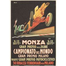 Gran Premio D'Italia Monza F1 Grand Prix Rare Poster Postcard