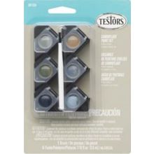 Acrylic Paint Pod 6 Piece Set, Camouflage Plastic Model Paint Set TES281226