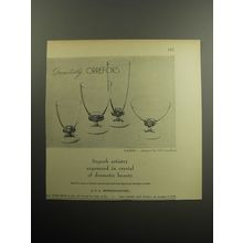 1957 Orrefors Advertisement - Karen Glasses by Nile Landberg