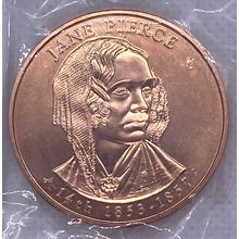 1 Oz Collectible 2010 First Spouse Bronze Medal 14th Jane Pierce 1 5/16"