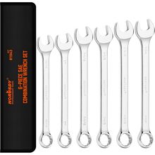HORUSDY Large Wrench Set with Rolling Pouch | SAE | 6-Piece | 15/16″, 1″, 1-1/16