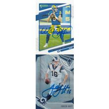 MATTHEW STAFFORD & JARED GOFF AUTO 2021/18 LOS ANGELES RAMS SB CHAMPION MVP QB'S