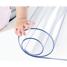 Custom 1.5Mm Thick Crystal Clear PVC Table Pad for 4 Foot Tables 48 X 48 Inch Wa