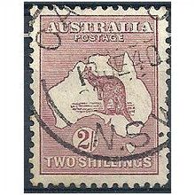 Australia 1935 SG134 2s Maroon Fine.Used.