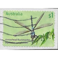 AUS 2017 $1.00 (S/A) 'DRAGONFLIES - ARROWHEAD' (ON PAPER) FINE USED (EBID64-077)
